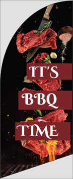 Picture of 6ft x 2ft - Feather Flag - BBQ - 07