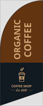 Picture of 6ft x 2ft - Feather Flag -  Café & Coffee - 02