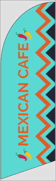 Picture of 8ft x 2ft - Feather Flag -  Mexican Food - 08