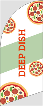 Picture of 6ft x 2ft - Feather Flag -  Pizza - 03