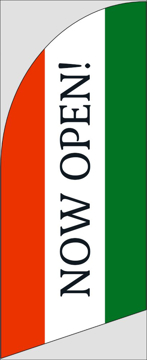 Picture of 6ft x 2ft - Feather Flag -  Pizza - 07