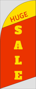 Picture of 6ft x 2ft - Feather Flag -  Sale - 06