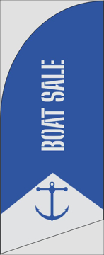 Picture of 6ft x 2ft - Feather Flag -  Sale - 09