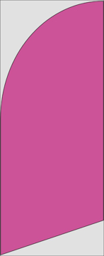 Picture of 6ft x 2ft - Feather Flag -  Solid Color - 02