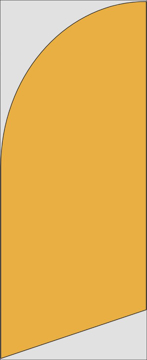 Picture of 6ft x 2ft - Feather Flag -  Solid Color - 03