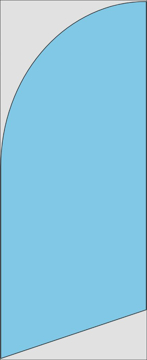 Picture of 6ft x 2ft - Feather Flag -  Solid Color - 04