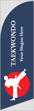 Picture of 8ft x 2ft - Feather Flag -  Sports - 04