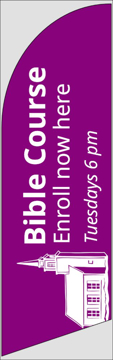 Picture of 8ft x 2ft - Feather Flag -  Religious - 34