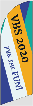 Picture of 8ft x 2ft - Feather Flag -  Religious - 37