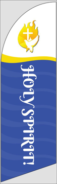 Picture of 8ft x 2ft - Feather Flag -  Religious - 39