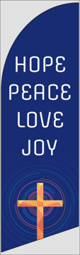 Picture of 8ft x 2ft - Feather Flag -  Religious - 40