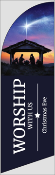 Picture of 8ft x 2ft - Feather Flag -  Religious - 44