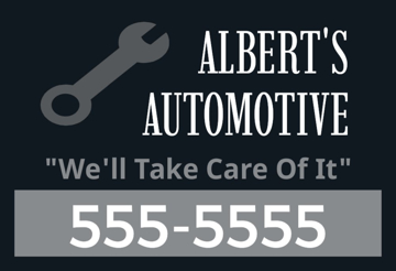 Picture of 12” x 18” - Yard Sign - Automotive – 01