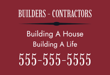 Picture of 12" x 18" - Yard Sign - Builders & Developers - 03