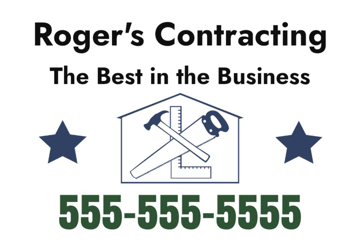Picture of 12" x 18" - Yard Sign - Contractors - 02