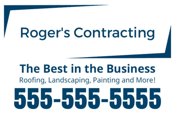 Picture of 12" x 18" - Yard Sign - Contractors - 03