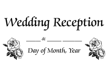 Picture of 12" x 18" - Yard Sign - Weddings - 02