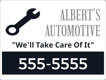 Picture of 18" x 24" - Yard Sign - Automotive - 04