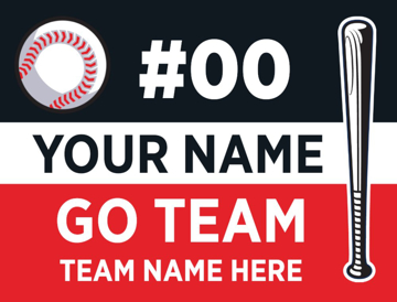 Picture of 18" x 24" - Yard Sign - Baseball - 07