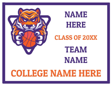 Picture of 18" x 24" - Yard Sign - Basketball - 09