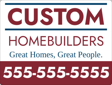 Picture of 18" x 24" - Yard Sign - Builders & Developers - 06