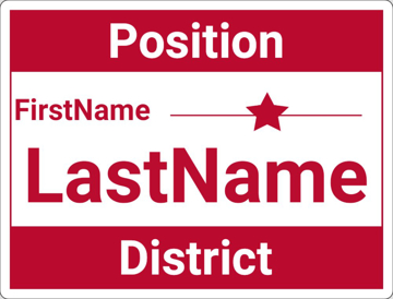 Picture of 18" x 24" - Yard Sign - Campaign - 14