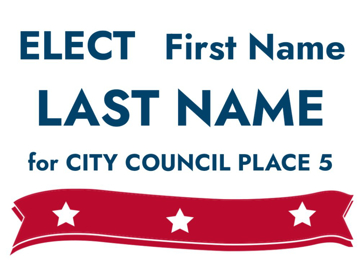 Picture of 18" x 24" - Yard Sign - City Town Council - 01