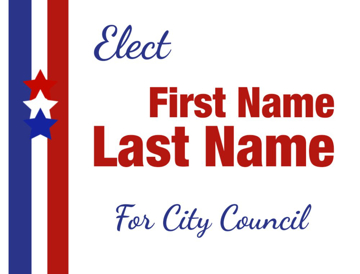 Picture of 18" x 24" - Yard Sign - City Town Council - 04