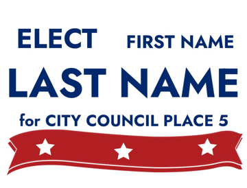 Picture of 18" x 24" - Yard Sign - City Town Council - 05