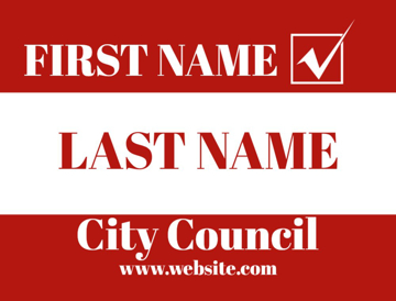Picture of 18" x 24" - Yard Sign - City Town Council - 06