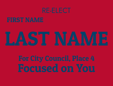 Picture of 18" x 24" - Yard Sign - City Town Council - 07