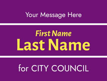 Picture of 18" x 24" - Yard Sign - City Town Council - 08