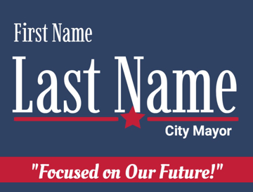 Picture of 18" x 24" - Yard Sign - City Town Council - 10