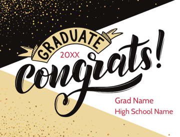 Picture of 18" x 24" - Yard Sign - Congrat Signs - 10