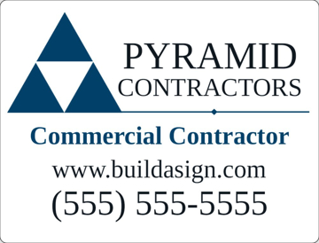 Picture of 18" x 24" - Yard Sign - Contractors - 09