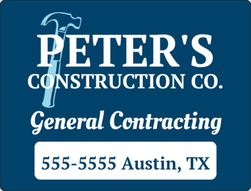 Picture of 18" x 24" - Yard Sign - Contractors - 19