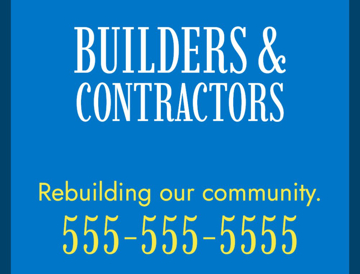 Picture of 18" x 24" - Yard Sign - Contractors - 28
