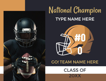 Picture of 18" x 24" - Yard Sign - Football - 02