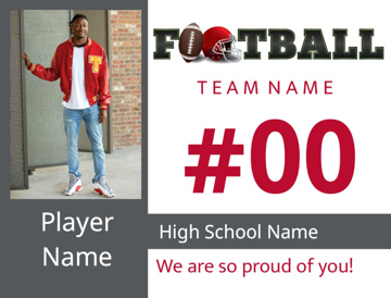 Picture of 18" x 24" - Yard Sign - Football - 04