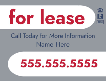 Picture of 18" x 24" - Yard Sign -  For Lease/Rent - 09