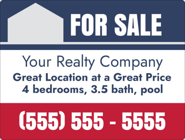 Picture of 18" x 24" - Yard Sign -  For Sale - 09