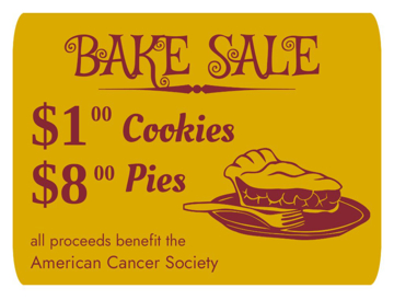 Picture of 18" x 24" - Yard Sign -  Fundraisers - 03