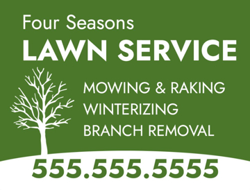 Picture of 18" x 24" - Yard Sign - Lawn Care - 12
