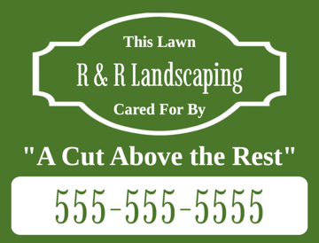 Picture of 18" x 24" - Yard Sign - Lawn Care - 18