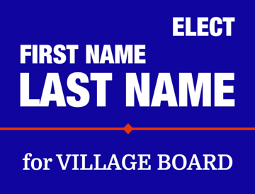 Picture of 18" x 24" - Yard Sign - Local Campaign - 10
