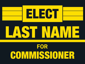 Picture of 18" x 24" - Yard Sign - Local Campaign - 17