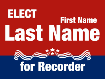 Picture of 18" x 24" - Yard Sign - Local Campaign - 18