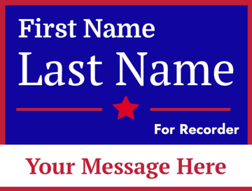 Picture of 18" x 24" - Yard Sign - Local Campaign - 20