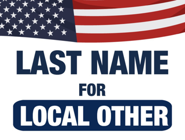 Picture of 18" x 24" - Yard Sign - Local Campaign - 21