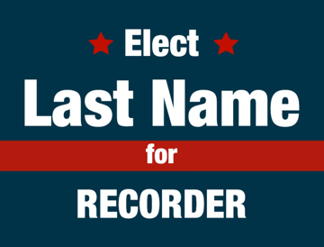 Picture of 18" x 24" - Yard Sign - Local Campaign - 38